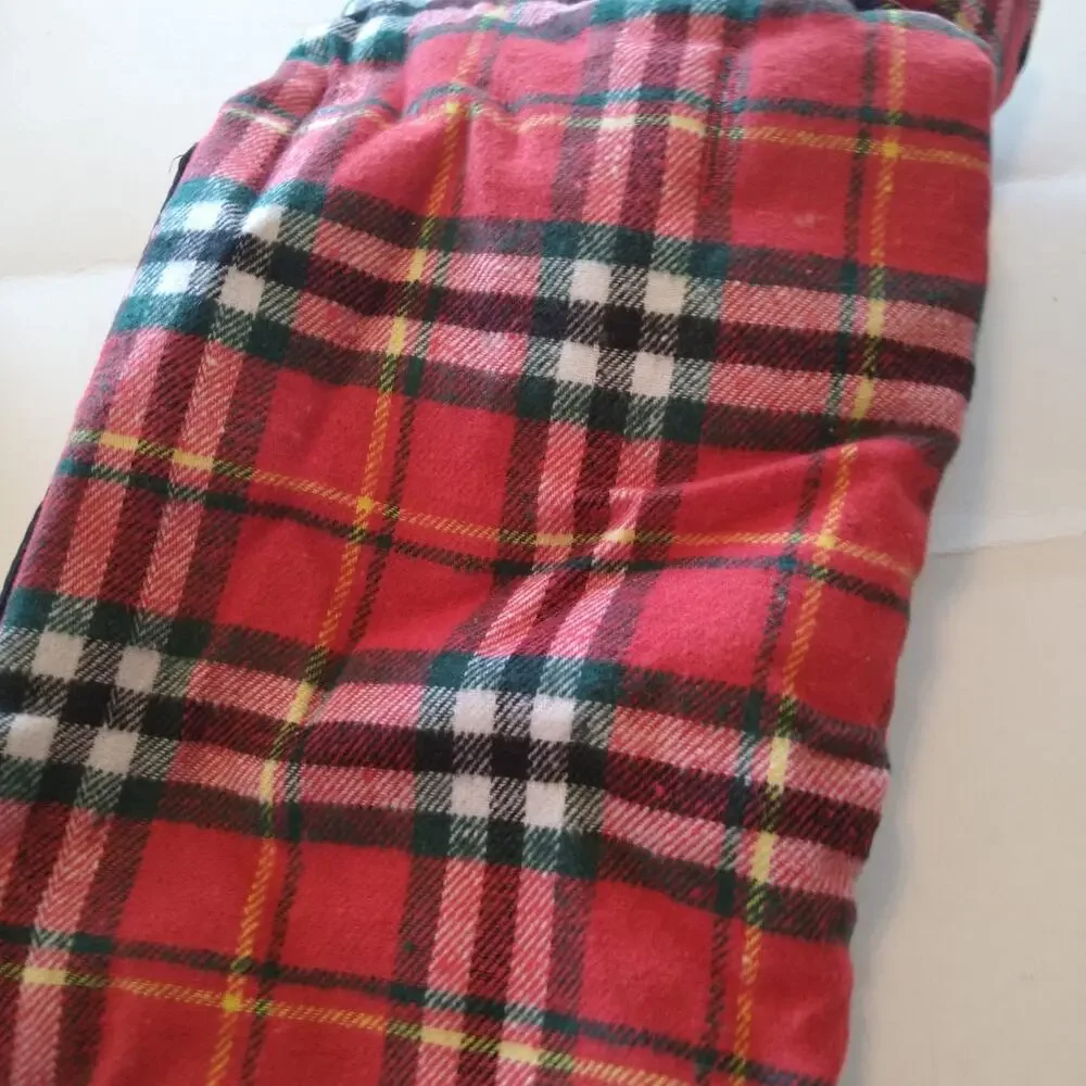 Red flannel dog clothes size Small tub b